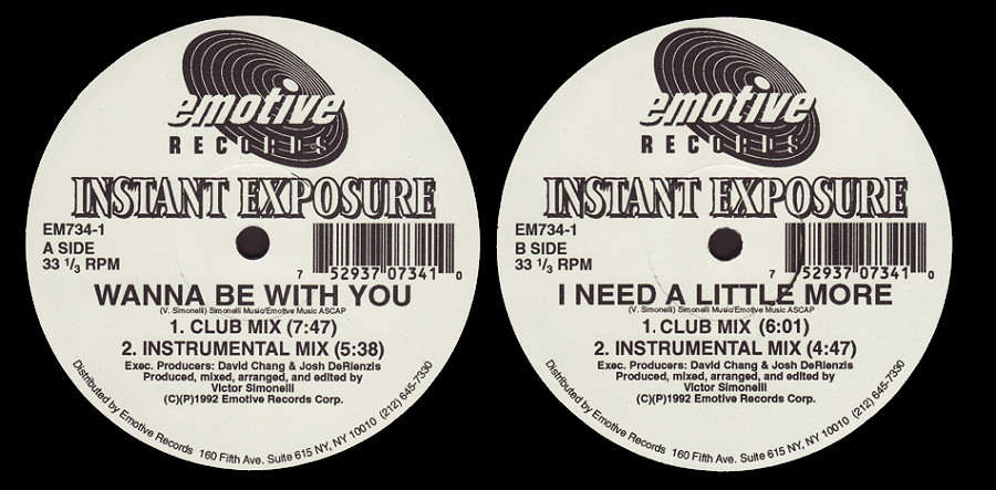 Instant Exposure : Wanna Be With You / I Need A Little More (V. Simonelli)