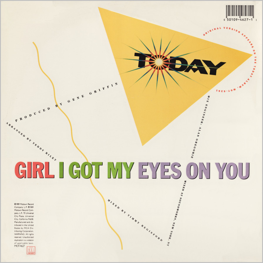 Today : Girl I Got My Eyes On You (Timmy Regisford)