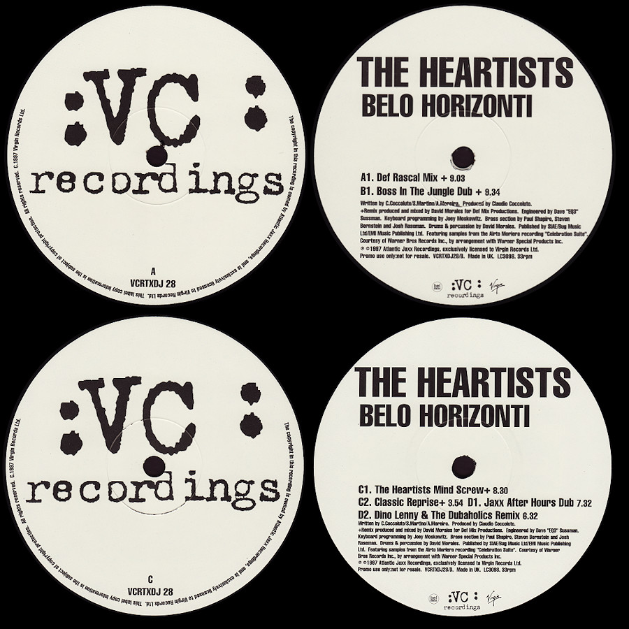 The Heartists : Belo Horizonti (Morales Mixes)