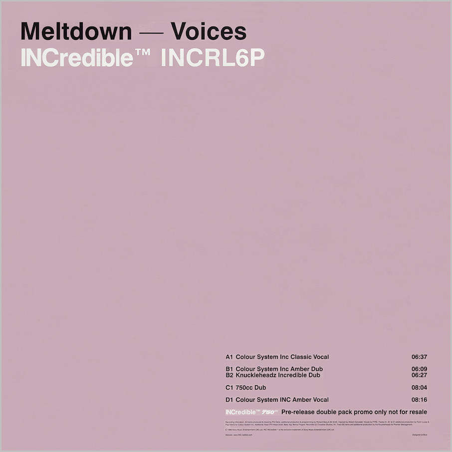 Meltdown : Voices (Colour System Inc.)