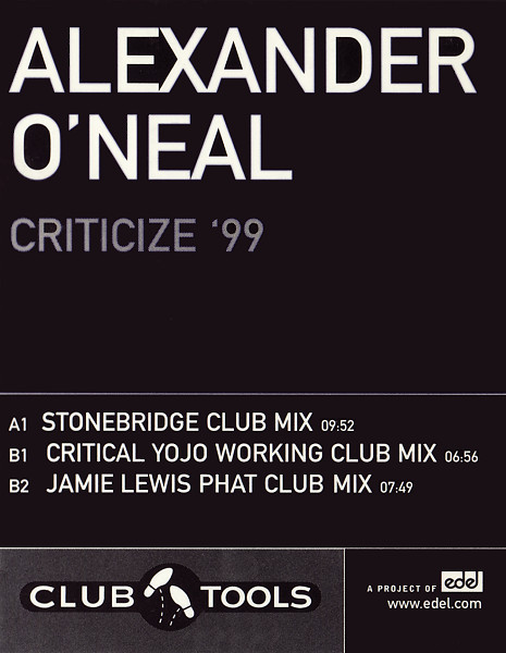 Alexander O'Neal : Criticize '99