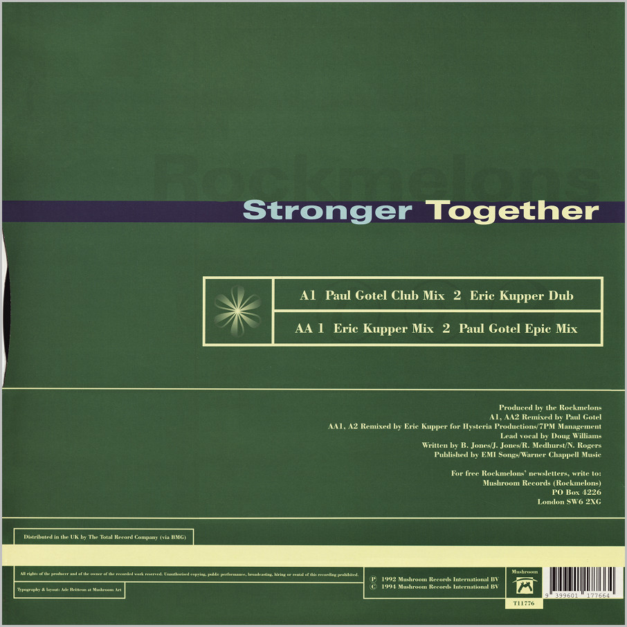 The Rockmelons : Stronger Together (Eric Kupper - Paul Gotel)