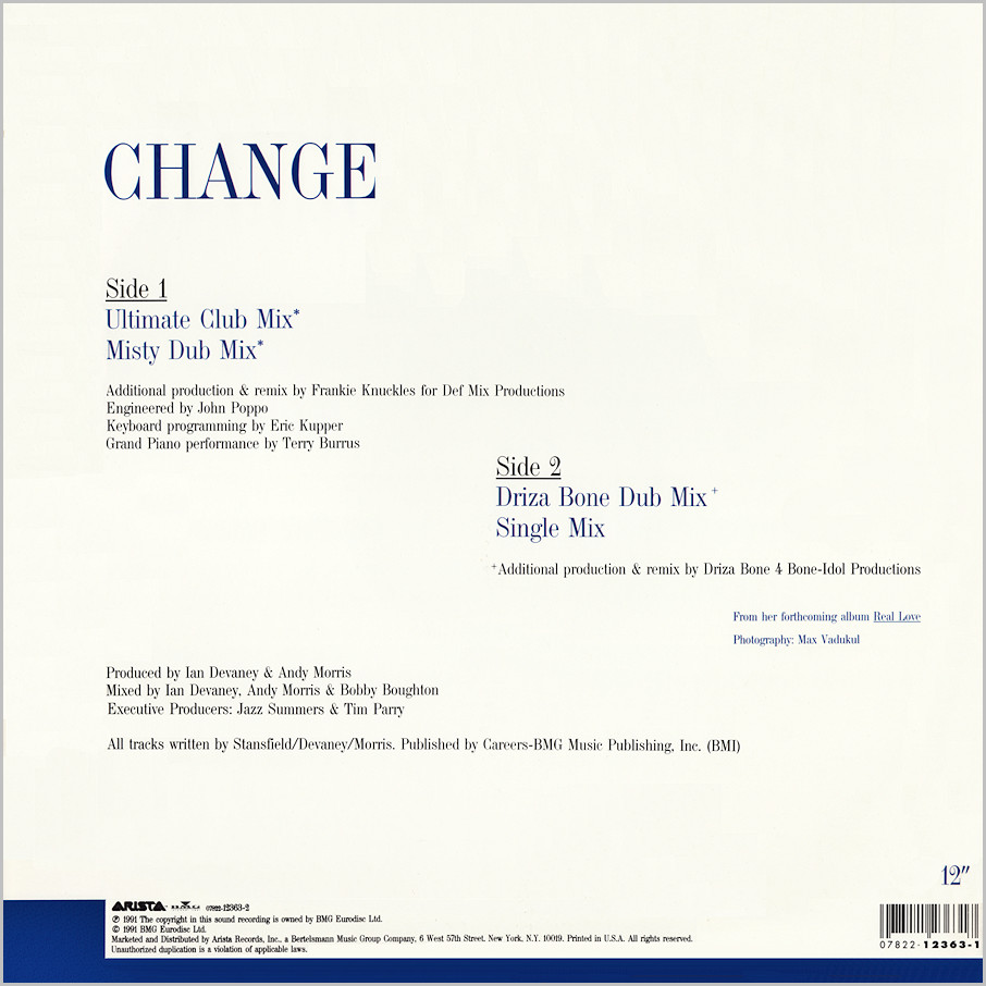 Lisa Stansfield : Change (Frankie Knuckles, Eric Kupper & Terry Burrus)